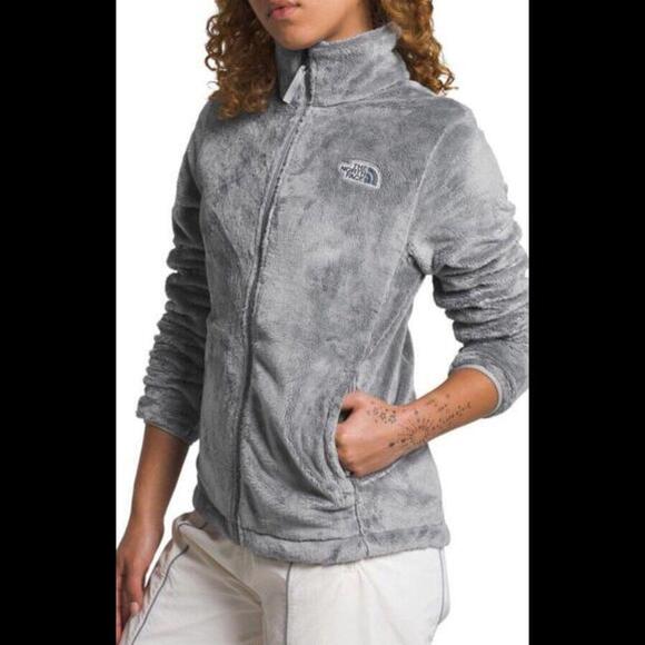 North Face jacket womens medium M gray osito fuzzy summit series outdoor hiking - Picture 7 of 7